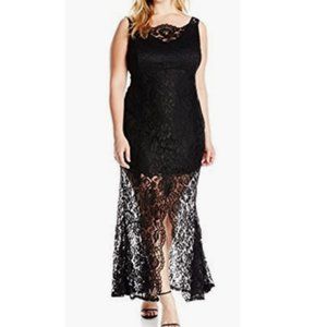 NEW WITH TAGS!  Marina Women's Corded Lace Gown with Knee Length Lining